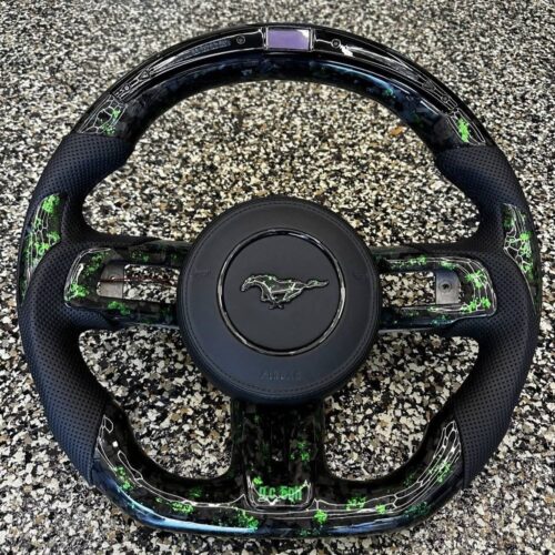 Forged Carbon Fiber Steering Wheel For 2015-2023 Ford Mustang